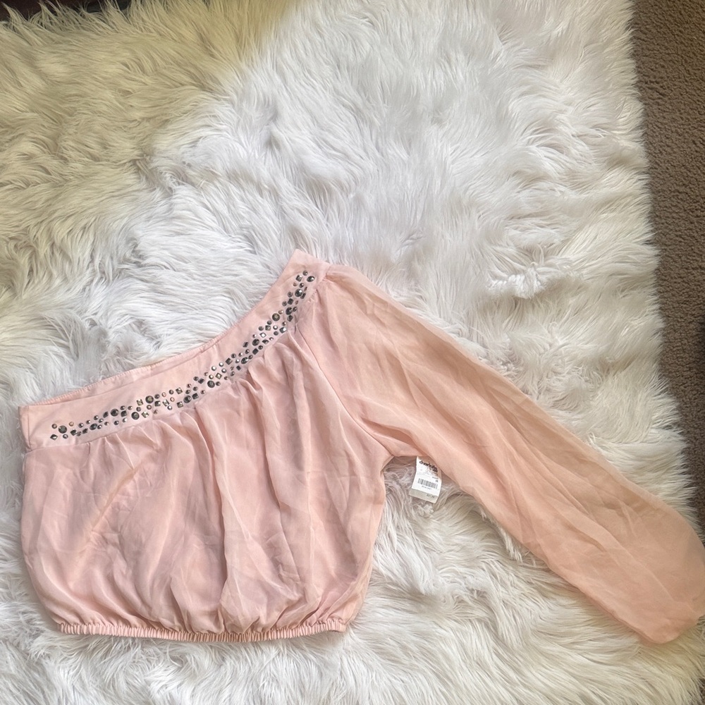 Charlotte Russe Pink Embellished Skirt